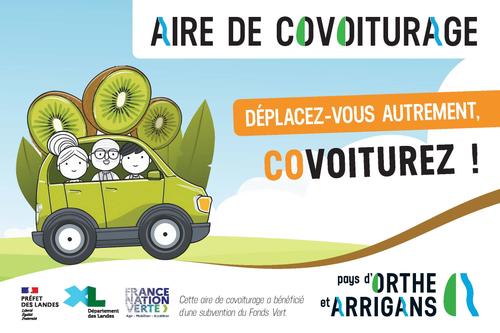 Lieux de covoiturage - Communauté de communes Pays d'Orthe et Arrigans